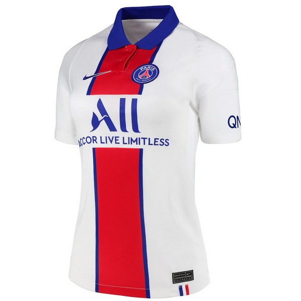 Camiseta Paris Saint Germain 2ª Mujer 2020/21 Blanco